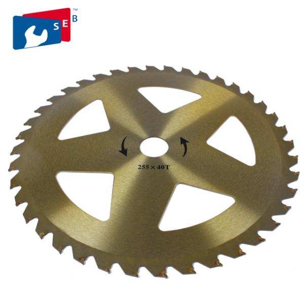 255mm TCT Grass Cutter Blade with 30mm Hole diameter for Bush Bamboo