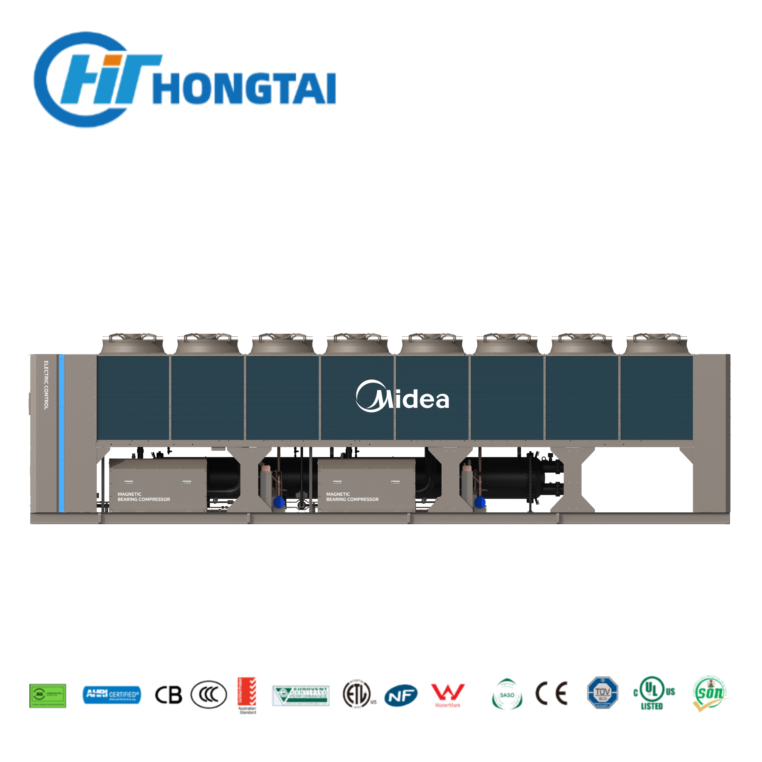 Air Cooled Screw Chiller 316-1,449 kW Variable-Speed Screw Triple Free Cooling R134a R513A T3 Certified