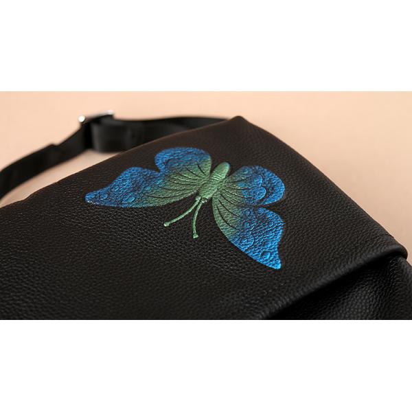 2017 New European Goods Butterflies Embroidered Fashion Handbag Dual-purpose Women Backpack