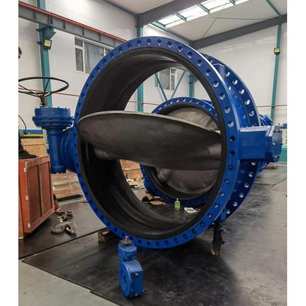 Large Diameter BS EN593 Double Flanged Butterfly Valve Underground Captop