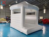 Fábrica comercial Inflable de boda blanca castillo de salto casa de salto para la fiesta