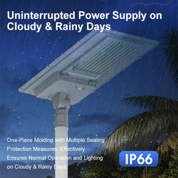 Roads Parks All In One Solar Street Lights Weather Resistant IP66