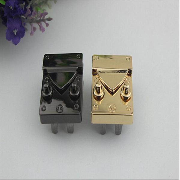 2019 New Products Zinc Alloy Light Gold Metal Thumb Catch Bag Push Locks