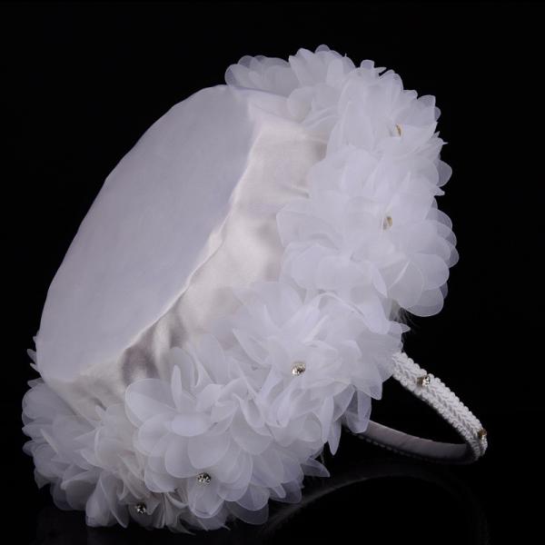 Wedding basket ostrich feather hand-woven floral basket wedding bridesmaids scatter floral basket wedding accessories
