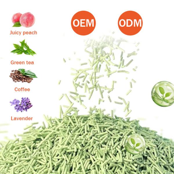 6L Plant Tofu Litter Sand Degradable No Odor Cat Litter Eco Friendly