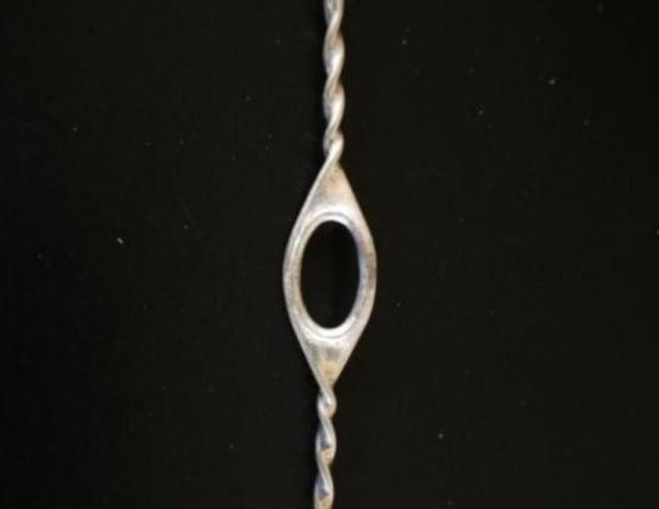 0.9x700mm Flanged Wire Heald  Nylon Covered With Welded Eyelet