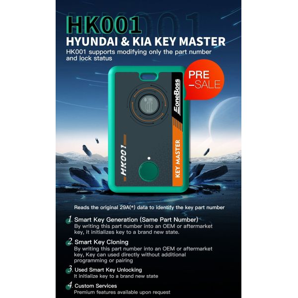 HK001 KEY MASTER | Hyundai & Kia Smart Key Initialization & Cloning Professional Tool