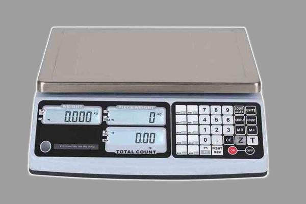 Electronic Grocery Weight Machine With Three LCD Displays Counting