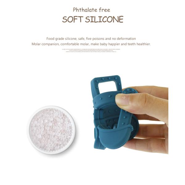 Poco bebé Teether del silicón del tren para el collar Toy Non Toxic