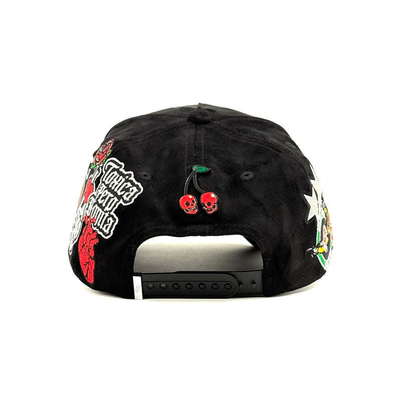 Baseball Hats Streetwear I Love Latinas Black Suede Big Booty Latinas Multi patch Embroidered Y2K Adjustable