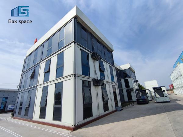 Casas em contêineres dobráveis pré-fabricadas expansíveis