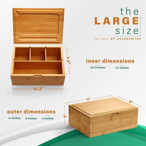 Custom Stash Box Large with Rolling Tray   Storage Box  Premium Quality Design  Wood Stash Boxes