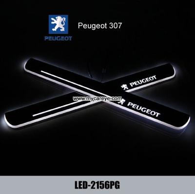 Peugeot 307 LED Lights Door Sill Plate Side Step Pedal Automobile