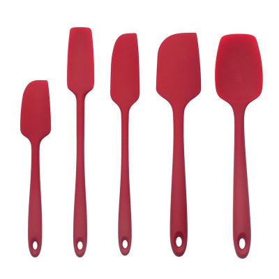 OEM Logo Food Grade grupo do utensílio do silicone de 5 partes