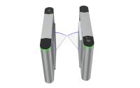304 a balayé la porte escamotable extérieure automatique de barrière de contrôle d'accès de mécanisme de tourniquet d'acier inoxydable
