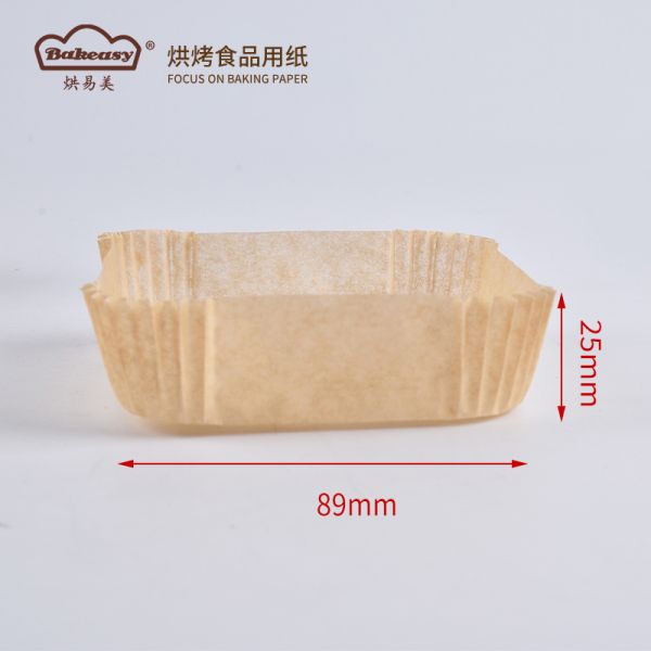 Food Grade Greaseproof Square Loaf Tin Liner Disposable Muffin Cake Paper Liners