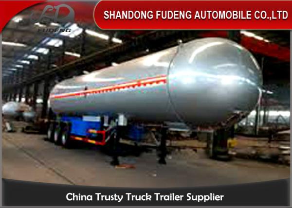 59700 Liters 25 Ton LPG Tank Trailer With 20% Vapor Space ,  LPG Transport Trailer