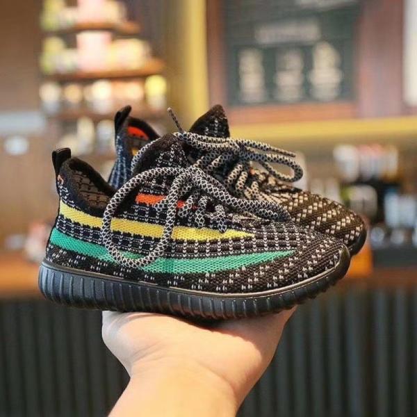 Soft Breathable Kids Flyknit Sports Shoes 25-36 size outdoor hiking running shoes