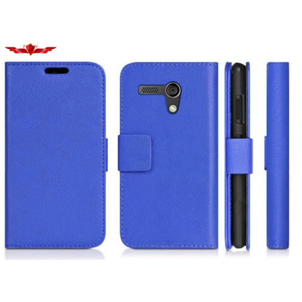 MOTO G PU Cover Card Holder Wallet Leather Cases Accurate Holes Magnetic Buckle Design