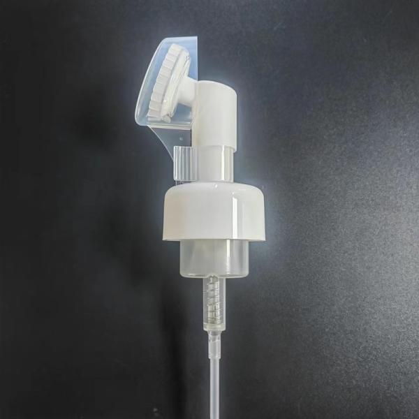 Foam Pump Plastic Facial Mousse Foam Pump Dispenser With Brush K513 Form Pump