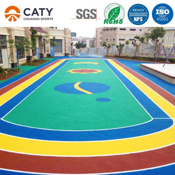 Waterproof Outdoor Playground Rubber Floor For Garden Kids Playground