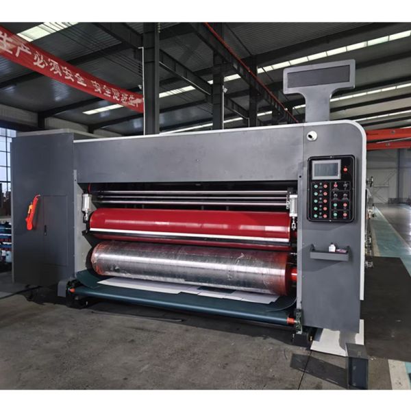 PLC Control Corrugated Board Flexo Print 4 Color Print Die Cutter Slotter Machine