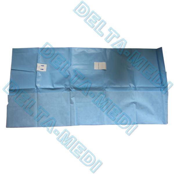 Chirurgical stérile ophtalmique fenêtré drape avec le sac de collecte liquide