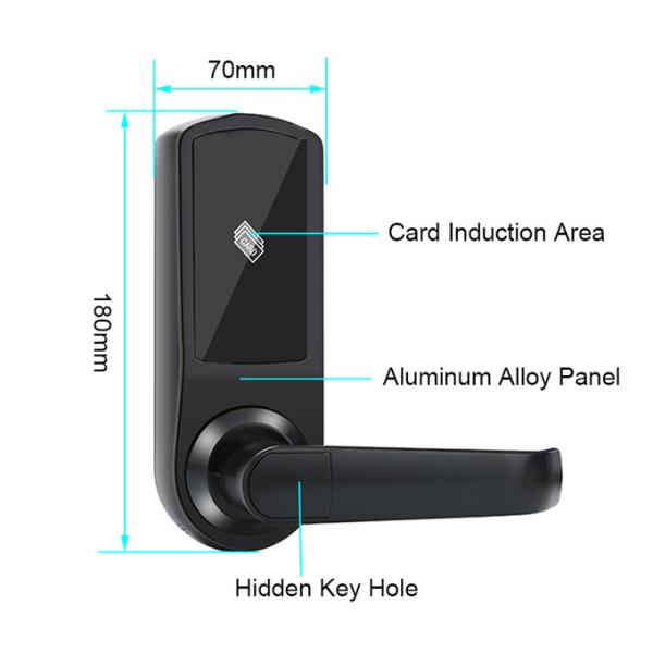 Smart Deadbolt RFID Key Card Door Locks Security Mortise Door Lock для дома Отельная квартира