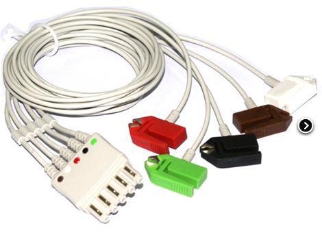 TPU Philips ECG Cables / Lead Shielded Cable 3.6 Metre For All AA- Plug System