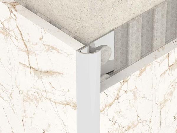 Bright Metal 0.6mm Stainless Steel Quarter Round Trim For Round Angle