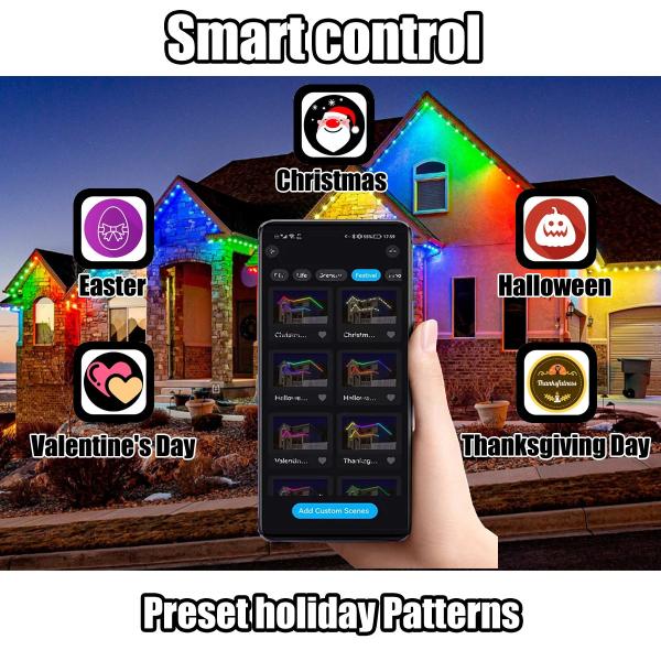 40mm Rgb Rgbw Permanente Luzes de pista de Natal IP68 Iluminação de férias Modulos de pixel Luz de ponto