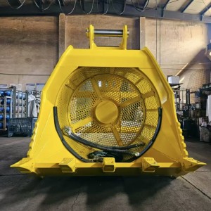 CAT E330 Excavator Rotary Screening Bucket Hydraulic Rotating Sieve Bucket