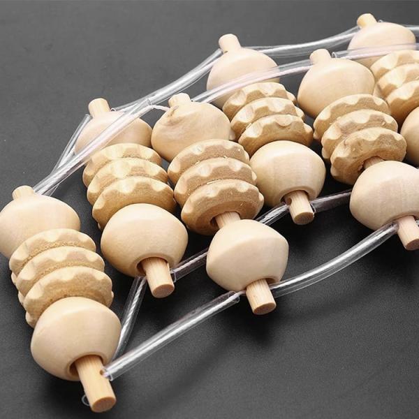 Other Safety Standard Wood Back Massage Roller Rope for Pain Relief and Relaxation
