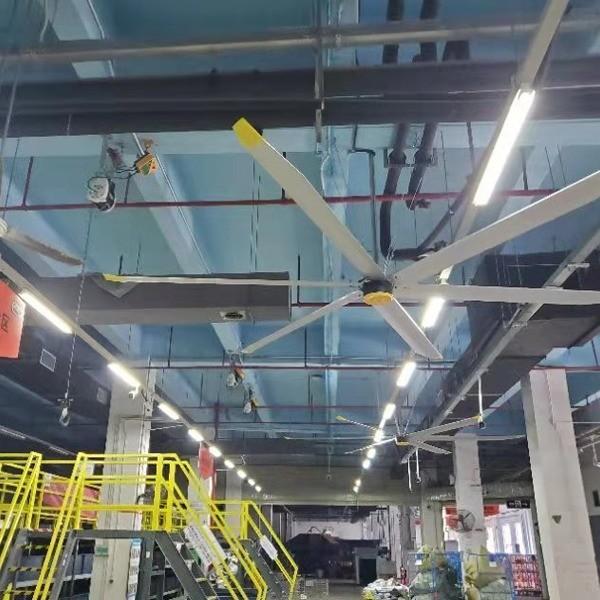 18FT Low Noise Aluminium Ceiling Fan for Commercial Ventilation in Cowshed Animal Farm