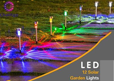Landscape Solar Powered LED Garden Lights 7 Color Changing Path Pathway 12 Packs