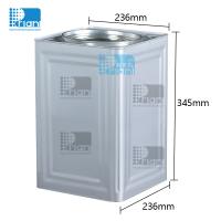 Des boîtes de peinture industrielle adhésive de 20 litres carrés, des boîtes de peinture vierges