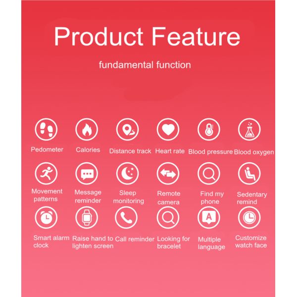 Unisex M9 Waterproof NFC Sport Bracelet Heart Rate Blood Pressure Oxygen Monitoring Fitness Smart Watch