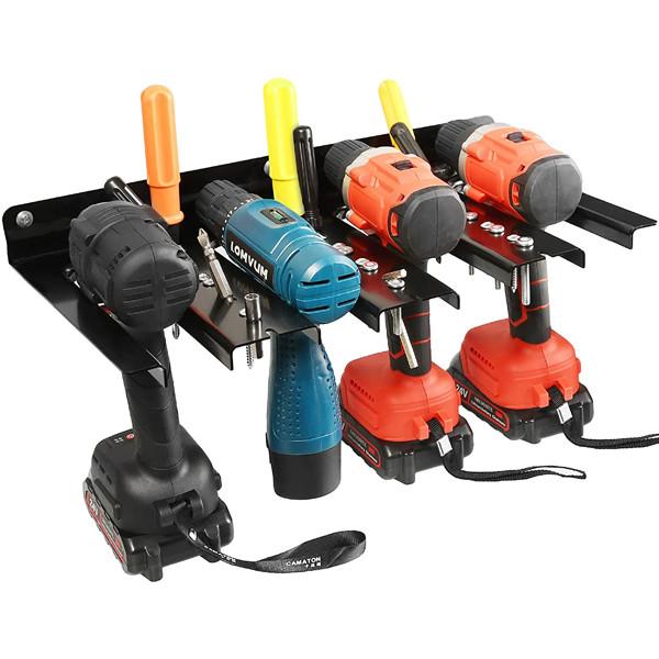 Power Tool Cordless Drill Steel Storage Rack for Heavy Duty Aluminum Organizer Holder