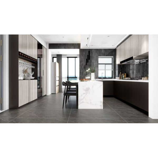 Rustic Porcelain Tile Non Slip Floor Porcelain Grey Matt Tiles from China