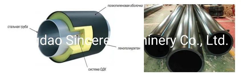 Machine de ligne d'extrusion de tubes en plastique HDPE MDPE PP PEX 50 mm 63 mm