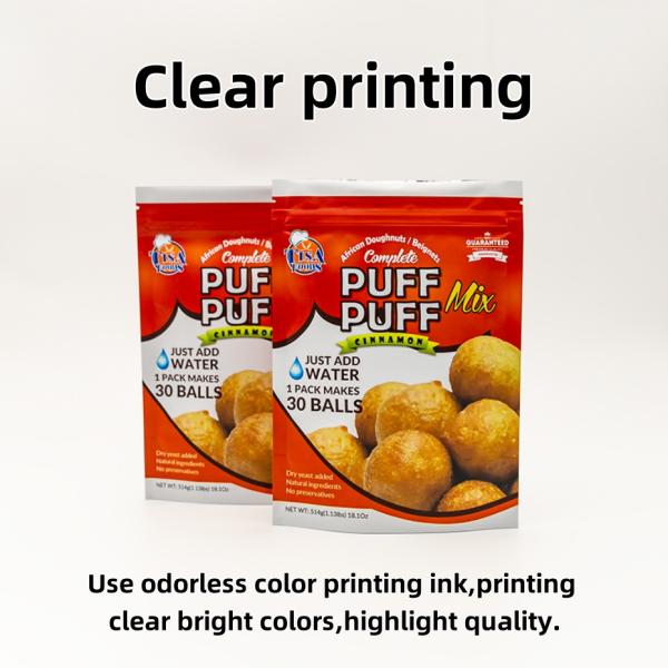 Bolsa de embalaje para snacks con diseño personalizado laminado de alta calidad al por mayor.