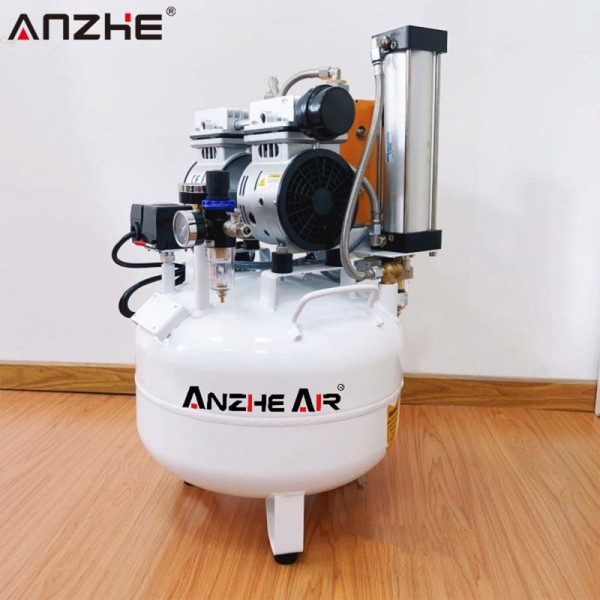 32L Silent Oil-Free Dental & Medical Air Compressor with Built-in Dryer | Ultra-Quiet, Oil-Free, High-Purity Air for Clinics