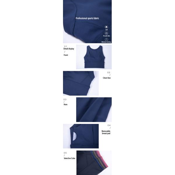 Thickened High Density Fabric Shockproof Gathered Sports Women Fitness Underwear