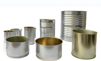 Customizable Three Piece Can Multipurpose Food Tin Can For Fruits And Meats Packaging