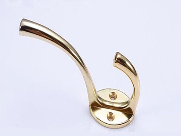 Gold Plated Cloth Hanging Hooks , Solid Wall Cap  Hanger Bag Hooks Bathroom Accessorie Towel Rack