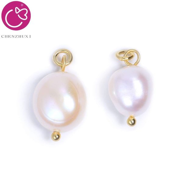 Elegant Natural White Freshwater Pearl Pendant Pearl Charms Drop Pendant Handmade DIY Earrings Bracelet Necklace Accessories