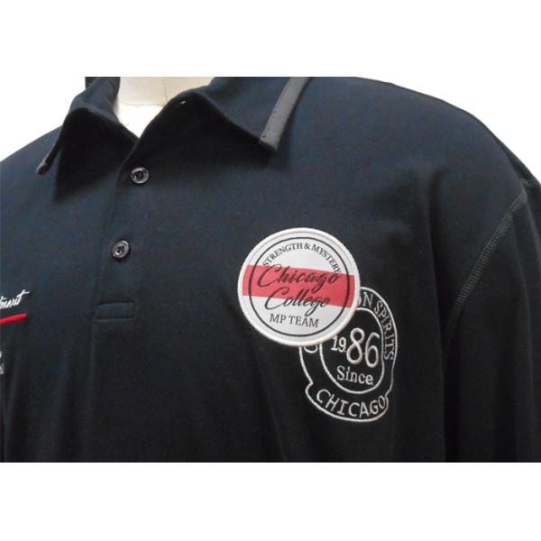 100% Cotton Jersey Peached Mens Polo T Shirts / Mens Slim Fit Polo T Shirts For Spring