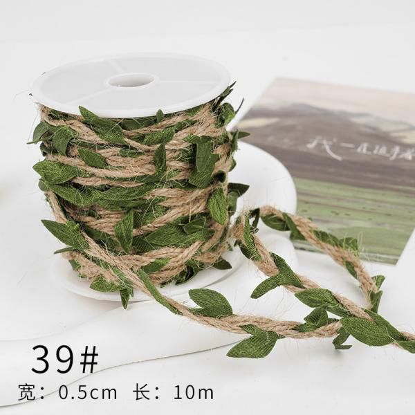 Рождественская коричневая ленточка из лопатки 5 мм-45 мм