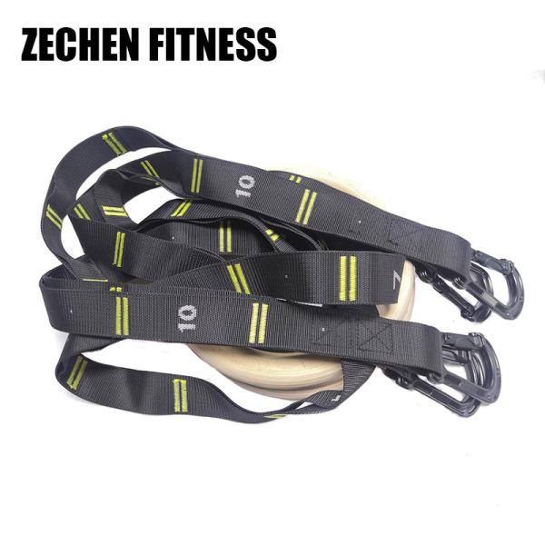 32mm Wooden Gymnastic Rings High Grade Safety With Stitches Straps Carabiner