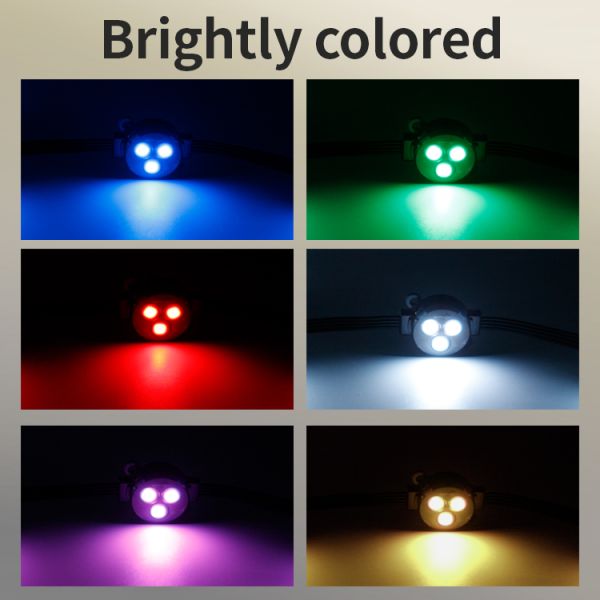 Bestselling 30mm LED Point Light RGBW Waterproof APP Voice Control IP67 Multi Color Point Source